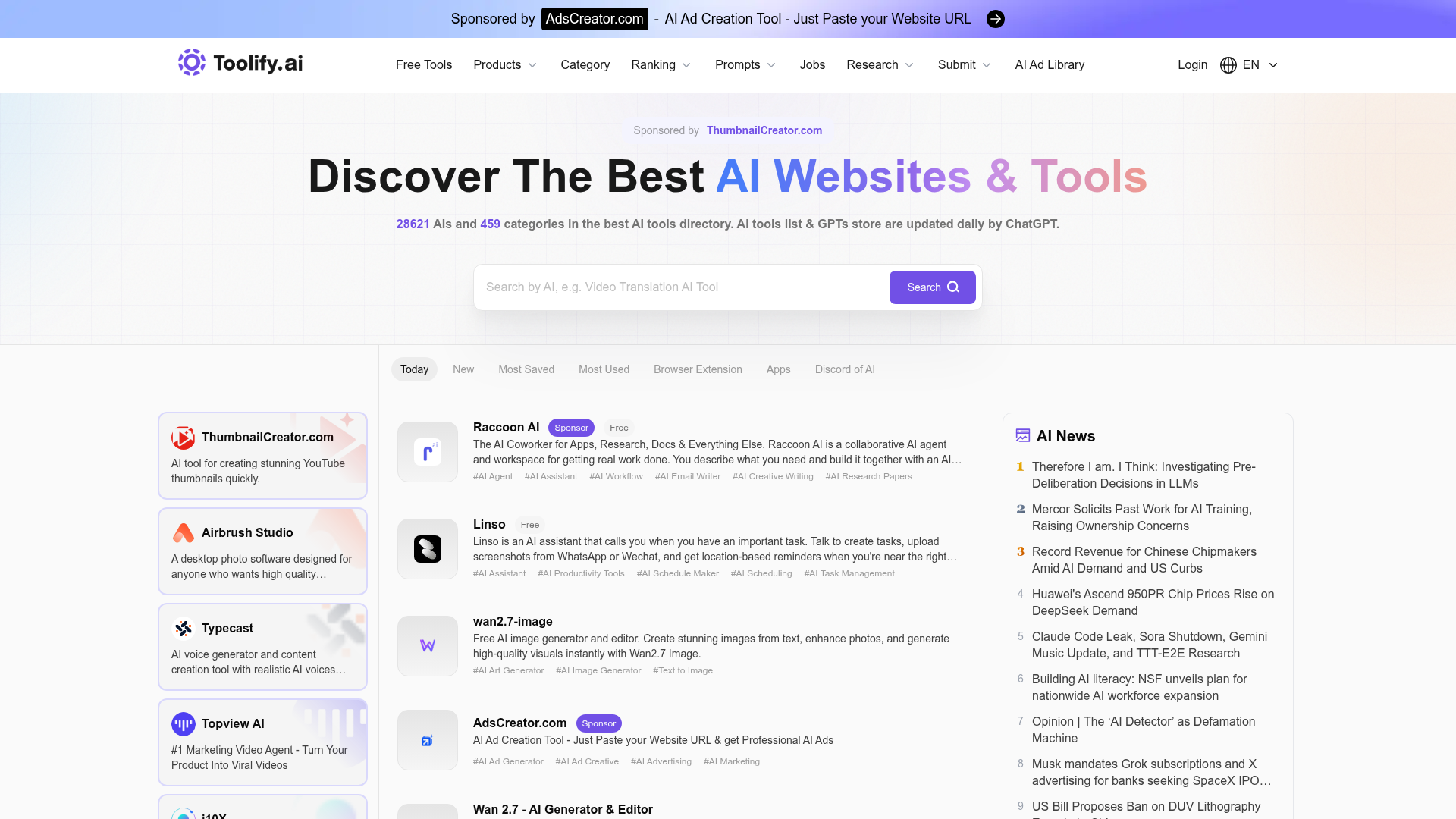 Logo Toolify.ai, ferramenta de IA para produtividade
