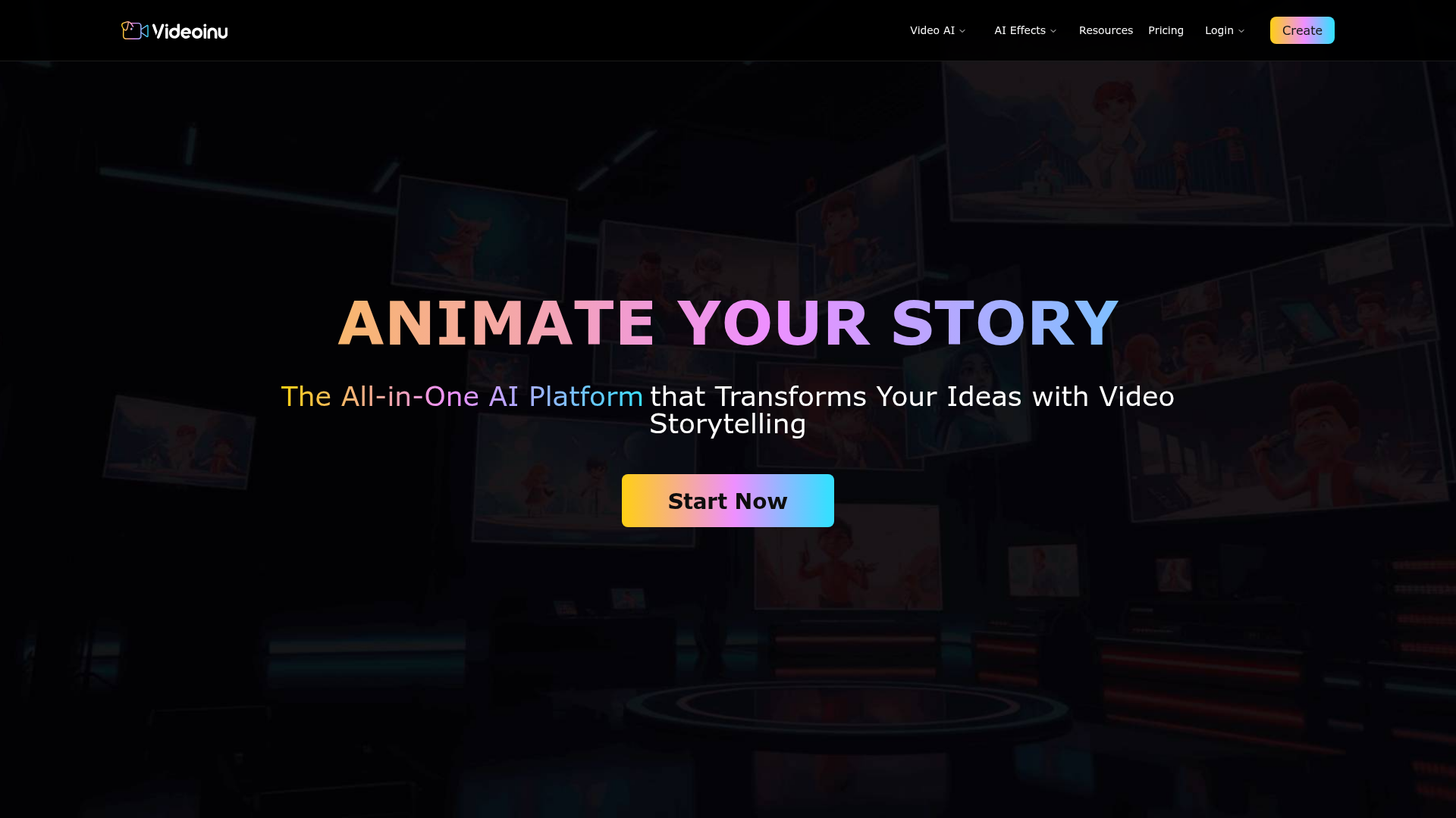 Logo Videoinu, ferramenta de IA para geração de vídeo