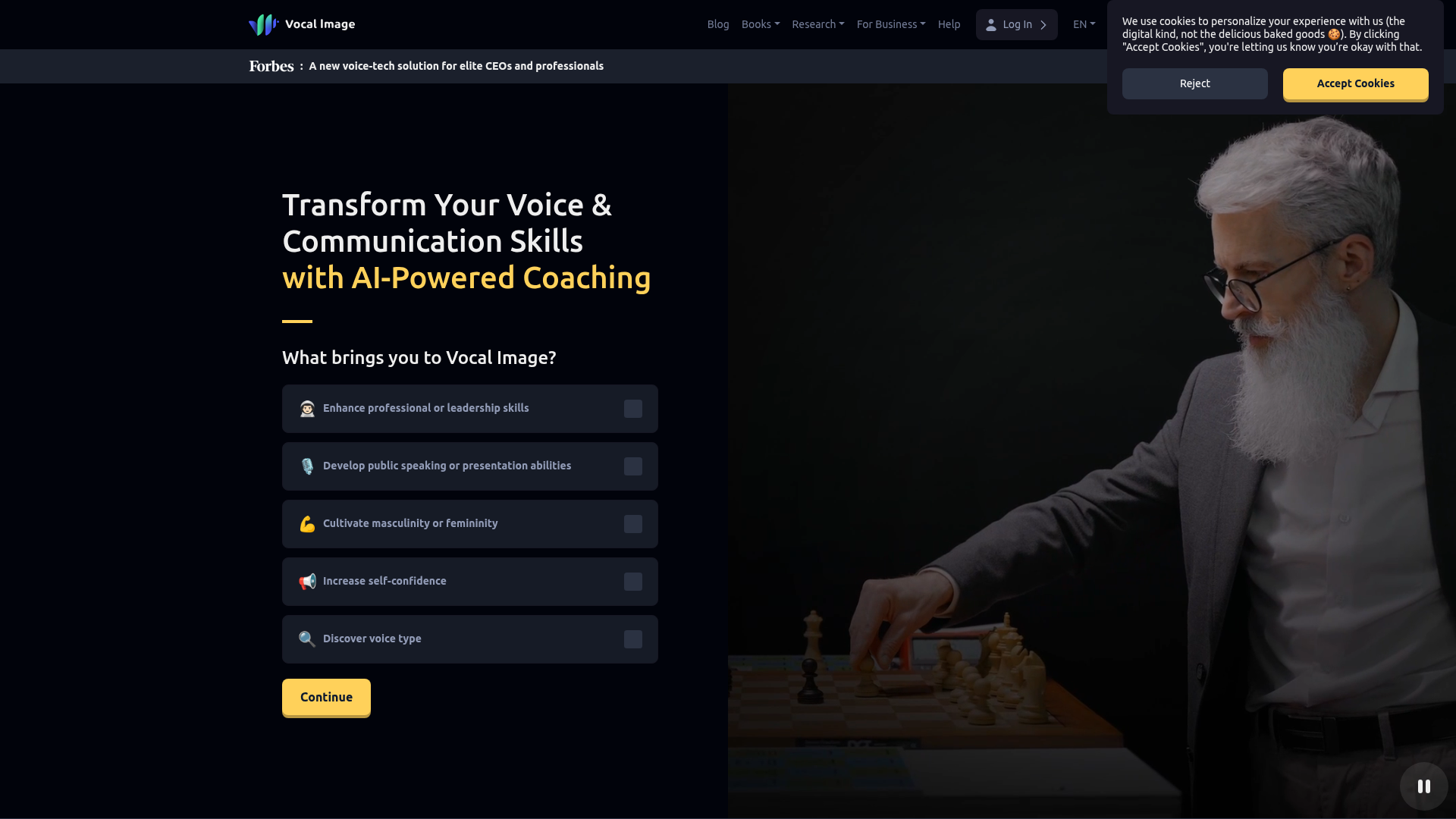 Logo Vocal Image, ferramenta de IA para produtividade