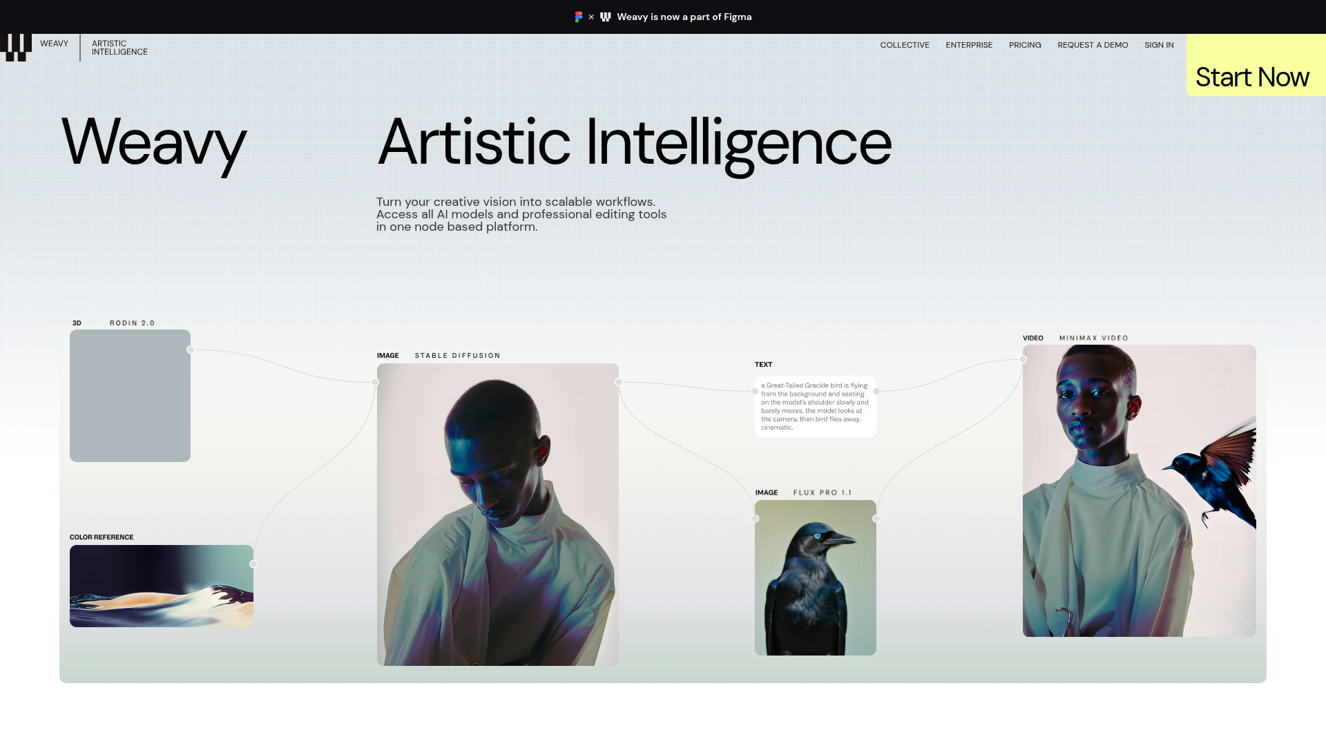 Logo Weavy, ferramenta de IA para geração de imagem