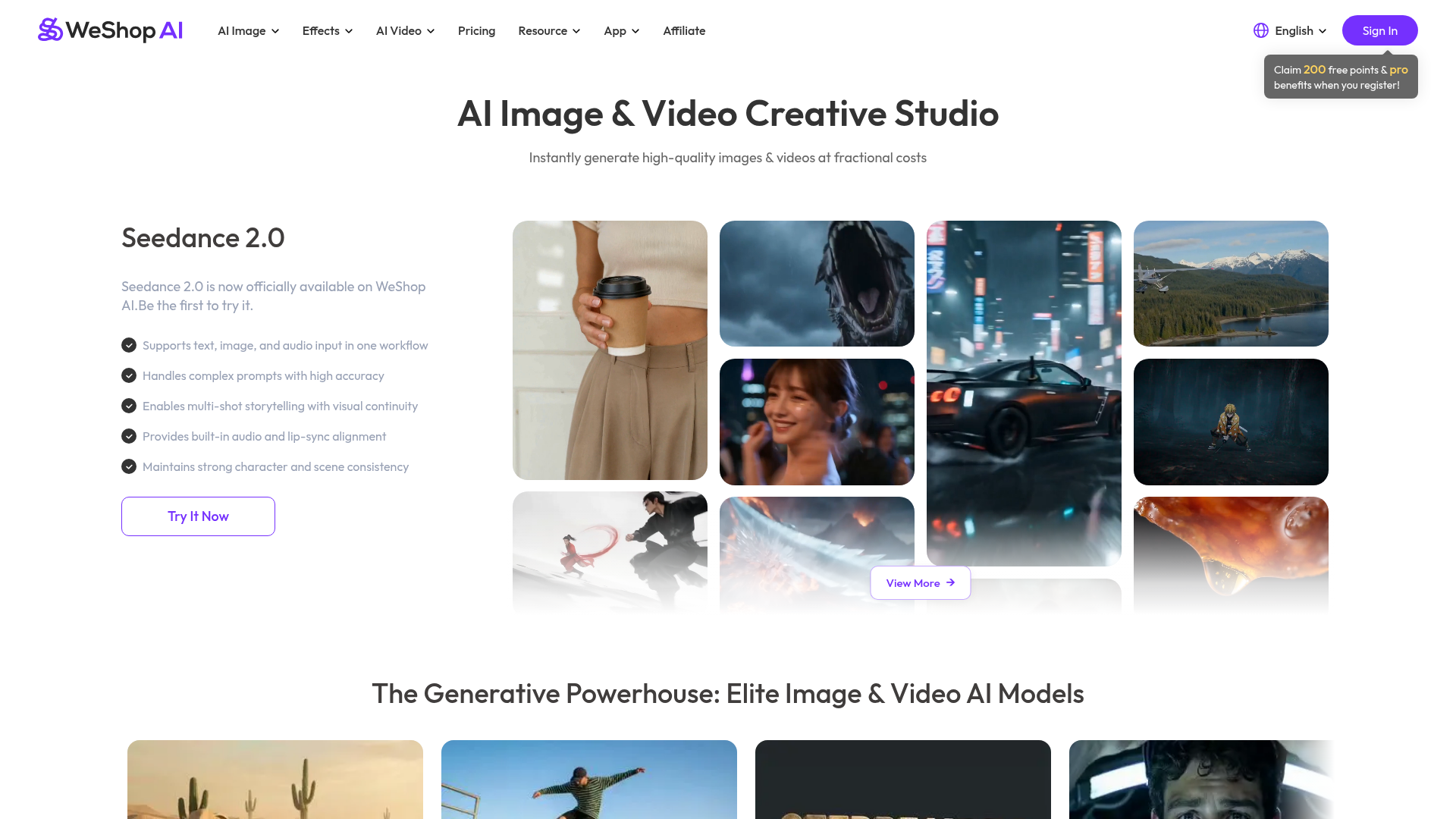 Logo WeShop AI E-commerce, ferramenta de IA para geração de imagem
